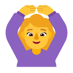OK 제스처를 취하는 여성 — Microsoft