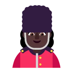 Woman Guard: Dark Skin Tone — Microsoft