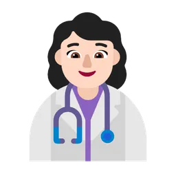 Woman Health Worker: Light Skin Tone — Microsoft