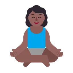 Woman in Lotus Position: Medium-Dark Skin Tone — Microsoft