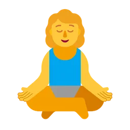 Woman in Lotus Position — Microsoft