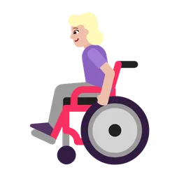 Woman in Manual Wheelchair: Medium-Light Skin Tone — Microsoft