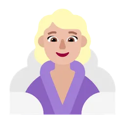 Woman in Steamy Room: Medium-Light Skin Tone — Microsoft