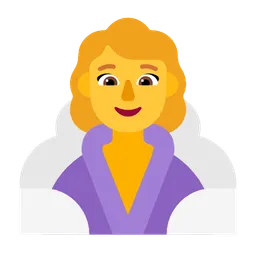 Woman in Steamy Room — Microsoft