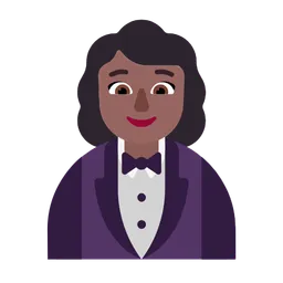Woman in Tuxedo: Medium-Dark Skin Tone — Microsoft
