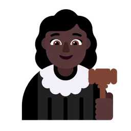 Woman Judge: Dark Skin Tone — Microsoft