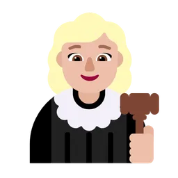 Woman Judge: Medium-Light Skin Tone — Microsoft