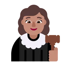 Woman Judge: Medium Skin Tone — Microsoft