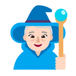 Woman Mage: Light Skin Tone — Microsoft
