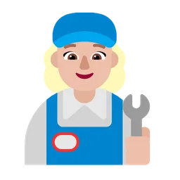 Woman Mechanic: Medium-Light Skin Tone — Microsoft