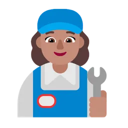 Woman Mechanic: Medium Skin Tone — Microsoft