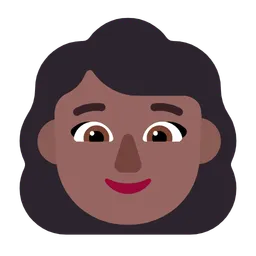 Woman: Medium-Dark Skin Tone — Microsoft