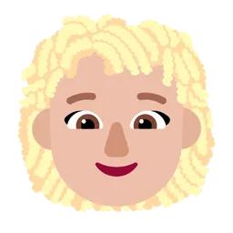 Woman: Medium-Light Skin Tone, Curly Hair — Microsoft