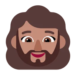Woman: Medium Skin Tone, Beard — Microsoft