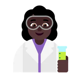 Woman Scientist: Dark Skin Tone — Microsoft