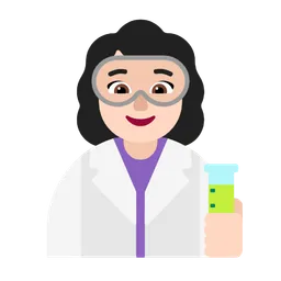 Woman Scientist: Light Skin Tone — Microsoft