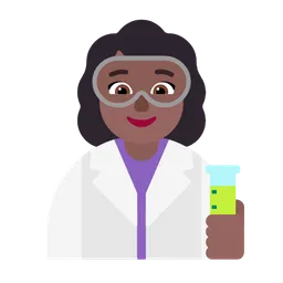 Woman Scientist: Medium-Dark Skin Tone — Microsoft