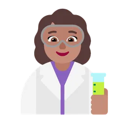 Woman Scientist: Medium Skin Tone — Microsoft