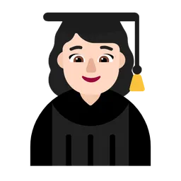 Woman Student: Light Skin Tone — Microsoft