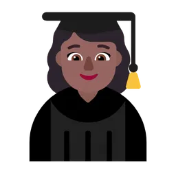 Woman Student: Medium-Dark Skin Tone — Microsoft