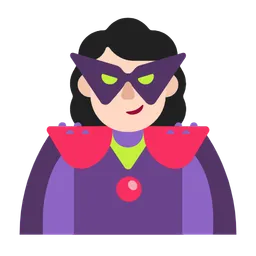 Woman Supervillain: Light Skin Tone — Microsoft