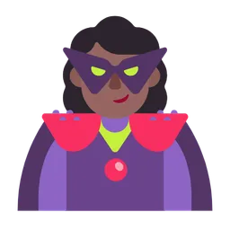 Woman Supervillain: Medium-Dark Skin Tone — Microsoft