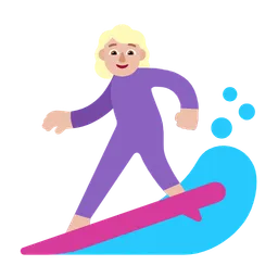Woman Surfing: Medium-Light Skin Tone — Microsoft
