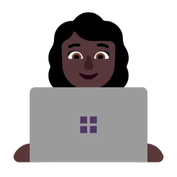 여성 기술자: 어두운 피부 톤 — Microsoft