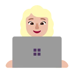Woman Technologist: Medium-Light Skin Tone — Microsoft