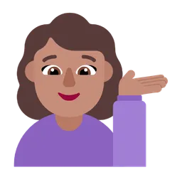 Woman Tipping Hand: Medium Skin Tone — Microsoft