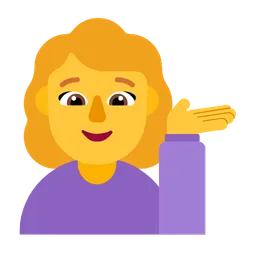 Woman Tipping Hand — Microsoft