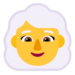 Woman: White Hair — Microsoft