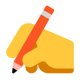 Writing Hand — Microsoft