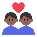 Couple with Heart: Man, Man, Medium-Dark Skin Tone
