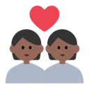 Couple with Heart: Medium-Dark Skin Tone