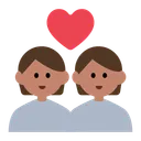 Couple with Heart: Medium Skin Tone