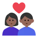 Couple with Heart: Woman, Man, Medium-Dark Skin Tone