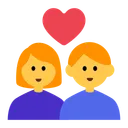 Couple with Heart: Woman, Man