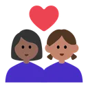 Couple with Heart: Woman, Woman, Medium-Dark Skin Tone, Medium Skin Tone