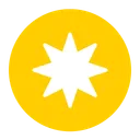 Eight Pointed Black Star