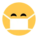 의료용 마스크를 착용한 얼굴