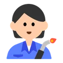 공장 근로자: 밝은 피부 톤