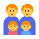 Family: Man, Man, Girl, Boy