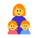 Family: Woman, Girl, Boy