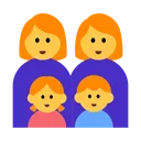 Family: Woman, Woman, Girl, Boy