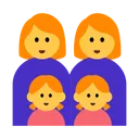 Family: Woman, Woman, Girl, Girl