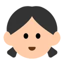소녀: 밝은 피부 톤