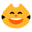 웃는 눈을 가진 웃는 고양이