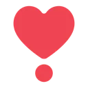 Heavy Heart Exclamation Mark Ornament