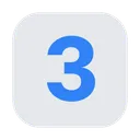 Keycap Digit Three